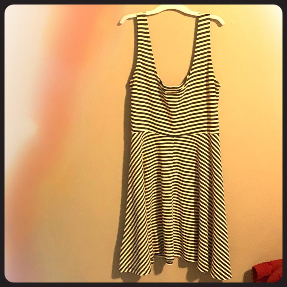 Am selling a white and black striped dress